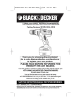 Black & Decker SS12D Instruction manual