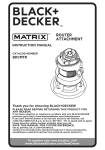 Black & Decker BDCMTR Instruction manual