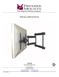 Premier Mounts AM3-B Installation manual