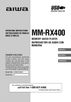 Aiwa MM-RX400 Operating instructions