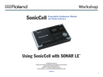 Roland SonicCell Owner`s manual