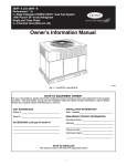 Carrier Performance 48VR-A Owner`s manual