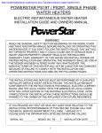 PowerStar PS19T Installation guide