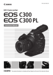 Canon EOS C300 Instruction manual