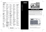 Owner`s Manual (UA-700_OM)