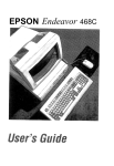 Epson Endeavor 486C User`s guide
