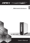 Emprex Multimedia Enclosure ME3 User`s manual
