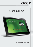 Acer ICONIA Tab A500 32GB User guide