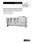 Water-Cooled Scroll Compressor Chillers