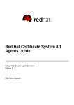 Red Hat Certificate System 8.1 Agents Guide