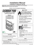 Quadra-Fire MTVERNINSAE-PMH Installation manual