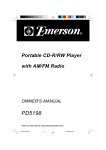 Emerson PD5198 Owner`s manual