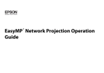 Epson EasyMP Network Projection User`s guide