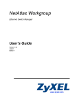 ZyXEL Communications NetAtlas Workgroup User`s guide