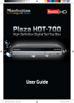 Manhattan Plaza HDT-700 User guide