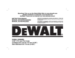 DeWalt DW860BS Instruction manual