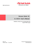 Renesas Renasas Single-Chip Microcomputer SH7086 User`s manual