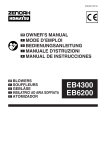 RedMax EB4300 Owner`s manual