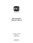 RKI Instruments M2 Operator`s manual