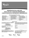 Whirlpool 2188771 Use & care guide