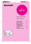 Sharp AR-151 Specifications