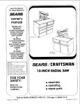 Craftsman 113.19761 Owner`s manual