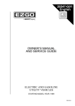 E-Z-GO Terrain 1000 - Gas Owner`s manual