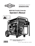 Briggs & Stratton 203985GS Operator`s manual
