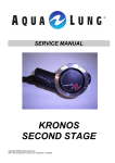 Aqua Lung Kronos Service manual