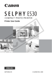 Canon SELPHY ES30 User guide