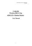 CNET CAR-854 User manual