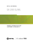 Mitel Superset 4090 Specifications
