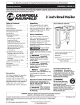 Campbell Hausfeld IN276802AV Operating instructions