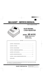 Sharp XE-A101 Service manual