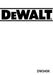 DeWalt DW340K Technical data