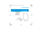 Sennheiser RS 2400 Instruction manual