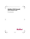 McAfee SG640 Installation guide