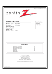 Zenith RU-42PX20 Service manual