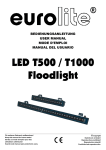 EuroLite LED T500 Floodlight User manual