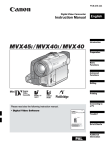 Canon MVX-45i Specifications