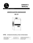 Blakeslee UC-21 Owner`s manual