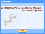 Sharp AR-M230 Series Specifications