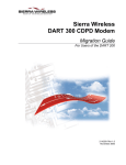 Sierra Wireless DART 200 CDPD Modem Specifications