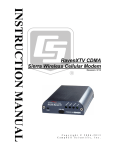 Campbell RavenXTV CDMA Product manual
