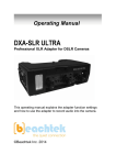 BeachTek DXA-SLR Setup guide