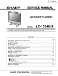 Sharp LC-15S4U Service manual