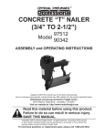 Central Pneumatic 90342 Operating instructions