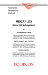 Equinox Systems MEGAPLEX Instruction manual