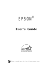 Epson ActionPC 8000 User`s guide