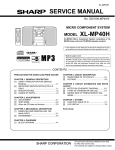 Sharp XL-MP40H Service manual